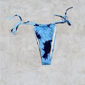 SHEIN Blue Tie-Dye Bikini Bottom